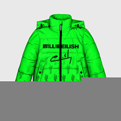 Куртка зимняя для мальчика Billie Eilish: Green Autograph, цвет: 3D-черный