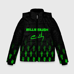 Куртка зимняя для мальчика Billie Eilish: Green & Black Autograph, цвет: 3D-черный