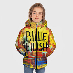 Куртка зимняя для мальчика Billie Eilish: Art, цвет: 3D-черный — фото 2