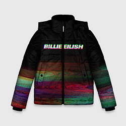 Куртка зимняя для мальчика BILLIE EILISH: Black Glitch, цвет: 3D-черный