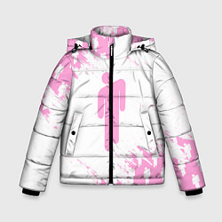 Куртка зимняя для мальчика Billie Eilish: Pink Style, цвет: 3D-черный