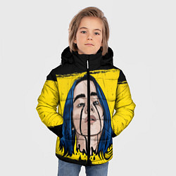 Куртка зимняя для мальчика Billie Eilish, цвет: 3D-черный — фото 2