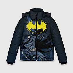 Куртка зимняя для мальчика Batman, цвет: 3D-черный
