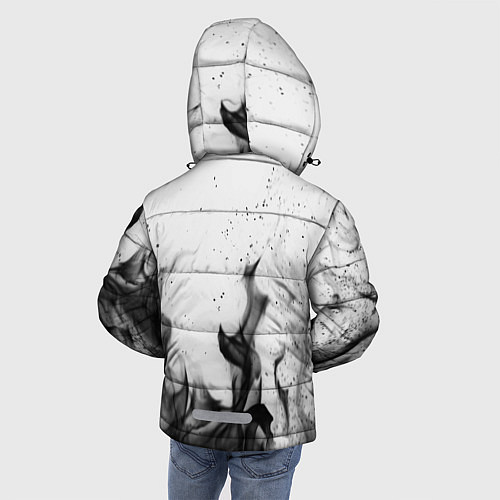 Зимняя куртка для мальчика LINDEMANN: Black Fire / 3D-Красный – фото 4