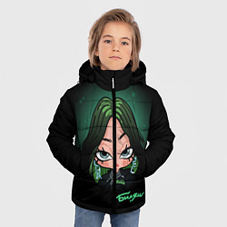 Куртка зимняя для мальчика Биляшик, цвет: 3D-черный — фото 2