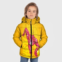 Куртка зимняя для мальчика Flash, цвет: 3D-светло-серый — фото 2