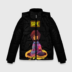 Куртка зимняя для мальчика UNDERTALE FRISK, цвет: 3D-черный
