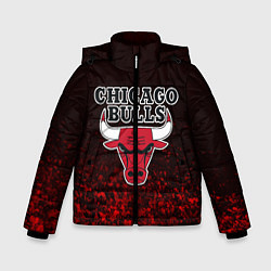 Куртка зимняя для мальчика CHICAGO BULLS, цвет: 3D-черный