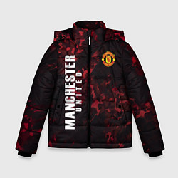 Куртка зимняя для мальчика Manchester United, цвет: 3D-черный