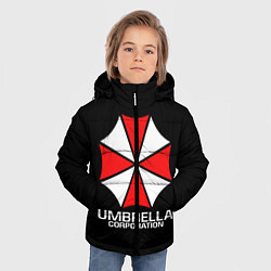 Куртка зимняя для мальчика UMBRELLA CORP, цвет: 3D-черный — фото 2