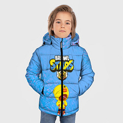 Куртка зимняя для мальчика Brawl Stars leon sally, цвет: 3D-черный — фото 2
