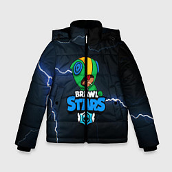 Куртка зимняя для мальчика BRAWL STARS LEON, цвет: 3D-светло-серый