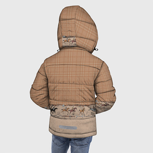 Зимняя куртка для мальчика Всадники / 3D-Черный – фото 4