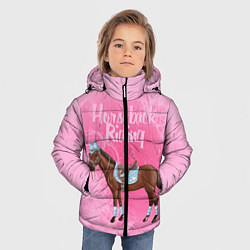 Куртка зимняя для мальчика Horseback Rading, цвет: 3D-красный — фото 2