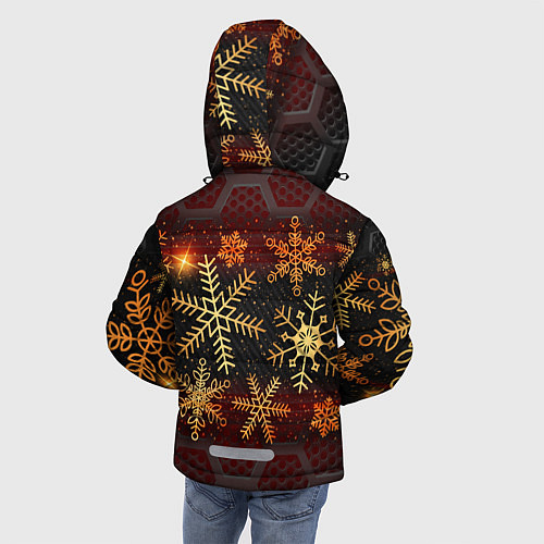 Зимняя куртка для мальчика Новогодний BRAWL STARS CROW / 3D-Черный – фото 4
