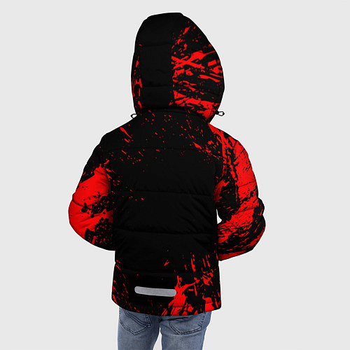 Зимняя куртка для мальчика АлисА / 3D-Черный – фото 4