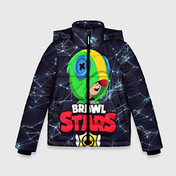 Куртка зимняя для мальчика Brawl Stars - Leon, цвет: 3D-черный