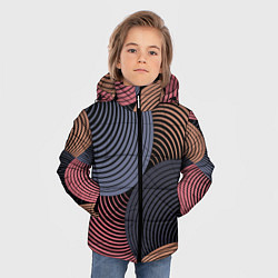 Куртка зимняя для мальчика Абстрактный узор, цвет: 3D-красный — фото 2