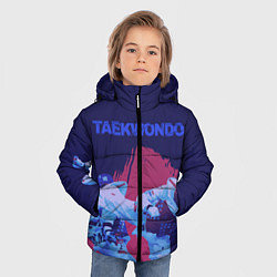 Куртка зимняя для мальчика Taekwondo, цвет: 3D-черный — фото 2