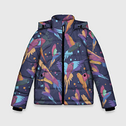 Зимняя куртка для мальчика Райские попугаи