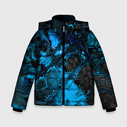 Куртка зимняя для мальчика Nu abstracts art, цвет: 3D-черный