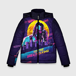 Куртка зимняя для мальчика You Are Breathtaking!, цвет: 3D-светло-серый