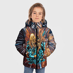 Куртка зимняя для мальчика ROCK GIRL, цвет: 3D-светло-серый — фото 2