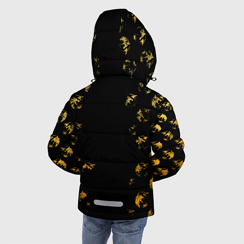 Зимняя куртка для мальчика Ведьмак Сериал / 3D-Черный – фото 4