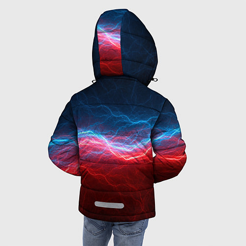 Зимняя куртка для мальчика Огонь и лёд / 3D-Черный – фото 4