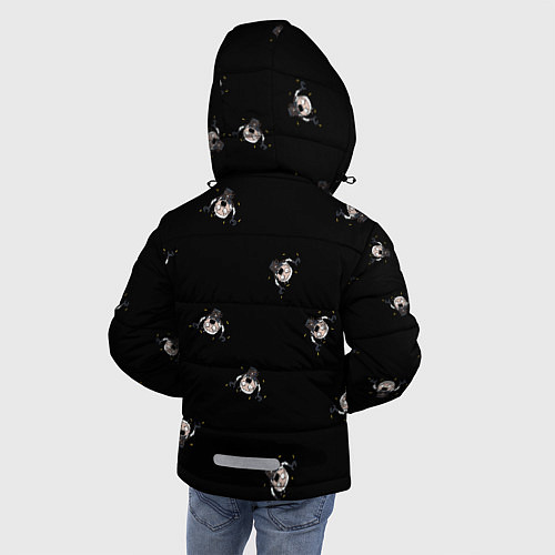 Зимняя куртка для мальчика Ведьмак / 3D-Черный – фото 4