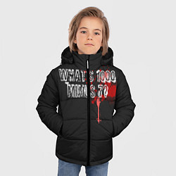 Куртка зимняя для мальчика Whats 1000 Minus 7?, цвет: 3D-красный — фото 2