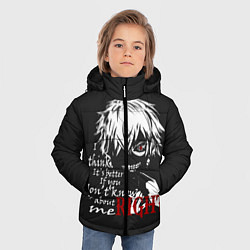 Куртка зимняя для мальчика Токийский гуль, цвет: 3D-светло-серый — фото 2