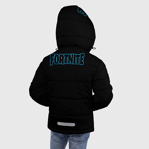 Зимняя куртка для мальчика Fortnite Спина / 3D-Черный – фото 4