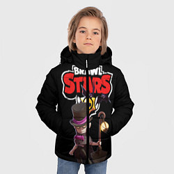 Куртка зимняя для мальчика Мортис Brawl Stars, цвет: 3D-светло-серый — фото 2