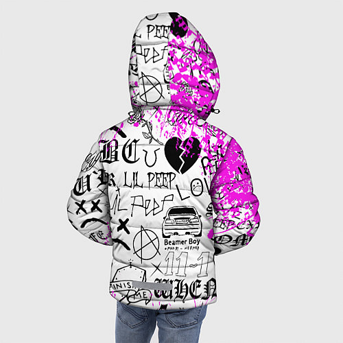 Зимняя куртка для мальчика LIL PEEP / 3D-Черный – фото 4