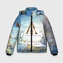 Куртка зимняя для мальчика Oddysey, цвет: 3D-черный
