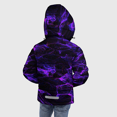 Зимняя куртка для мальчика Текстуры / 3D-Черный – фото 4