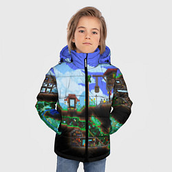 Куртка зимняя для мальчика TERRARIA, цвет: 3D-светло-серый — фото 2