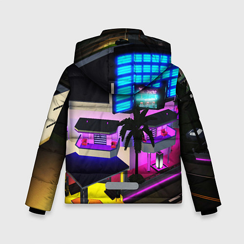 Зимняя куртка для мальчика GTA:VICE CITY / 3D-Светло-серый – фото 2