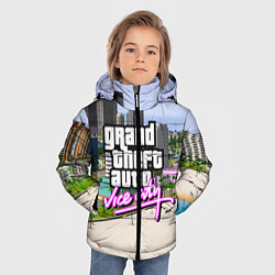 Куртка зимняя для мальчика GTA REDUX 2020, цвет: 3D-черный — фото 2