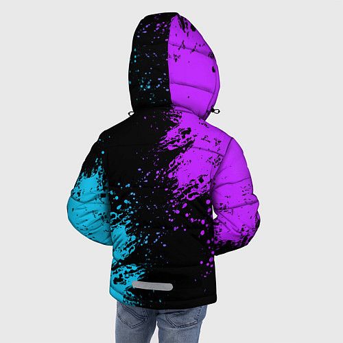 Зимняя куртка для мальчика Brawl Stars Leon / 3D-Черный – фото 4