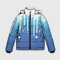 Куртка зимняя для мальчика Пиксельные сливки, цвет: 3D-красный