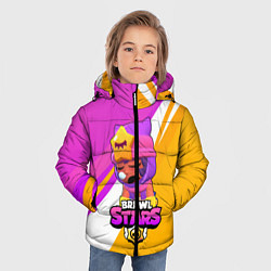 Куртка зимняя для мальчика Brawl stars Sandy, цвет: 3D-черный — фото 2