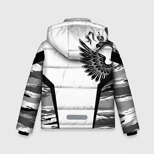 Зимняя куртка для мальчика Камуфляж Россия / 3D-Светло-серый – фото 2