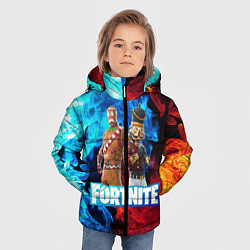 Куртка зимняя для мальчика Фортнайт, цвет: 3D-светло-серый — фото 2
