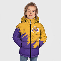 Куртка зимняя для мальчика LA LAKERS, цвет: 3D-светло-серый — фото 2