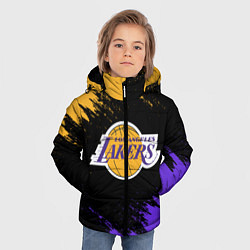 Куртка зимняя для мальчика LA LAKERS, цвет: 3D-черный — фото 2