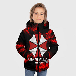 Куртка зимняя для мальчика UMBRELLA CORP, цвет: 3D-черный — фото 2