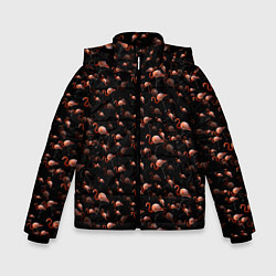 Куртка зимняя для мальчика Фламинго, цвет: 3D-черный