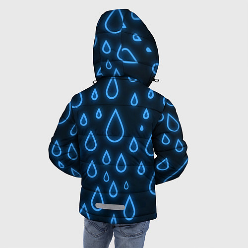 Зимняя куртка для мальчика Brawl Stars Leon Shark / 3D-Черный – фото 4